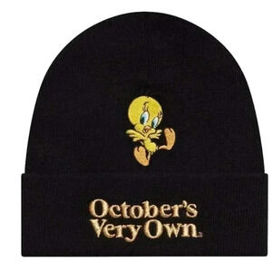 NWT OVO x Looney Tunes Tweety Bird touque street wear trendy stylish hat OS